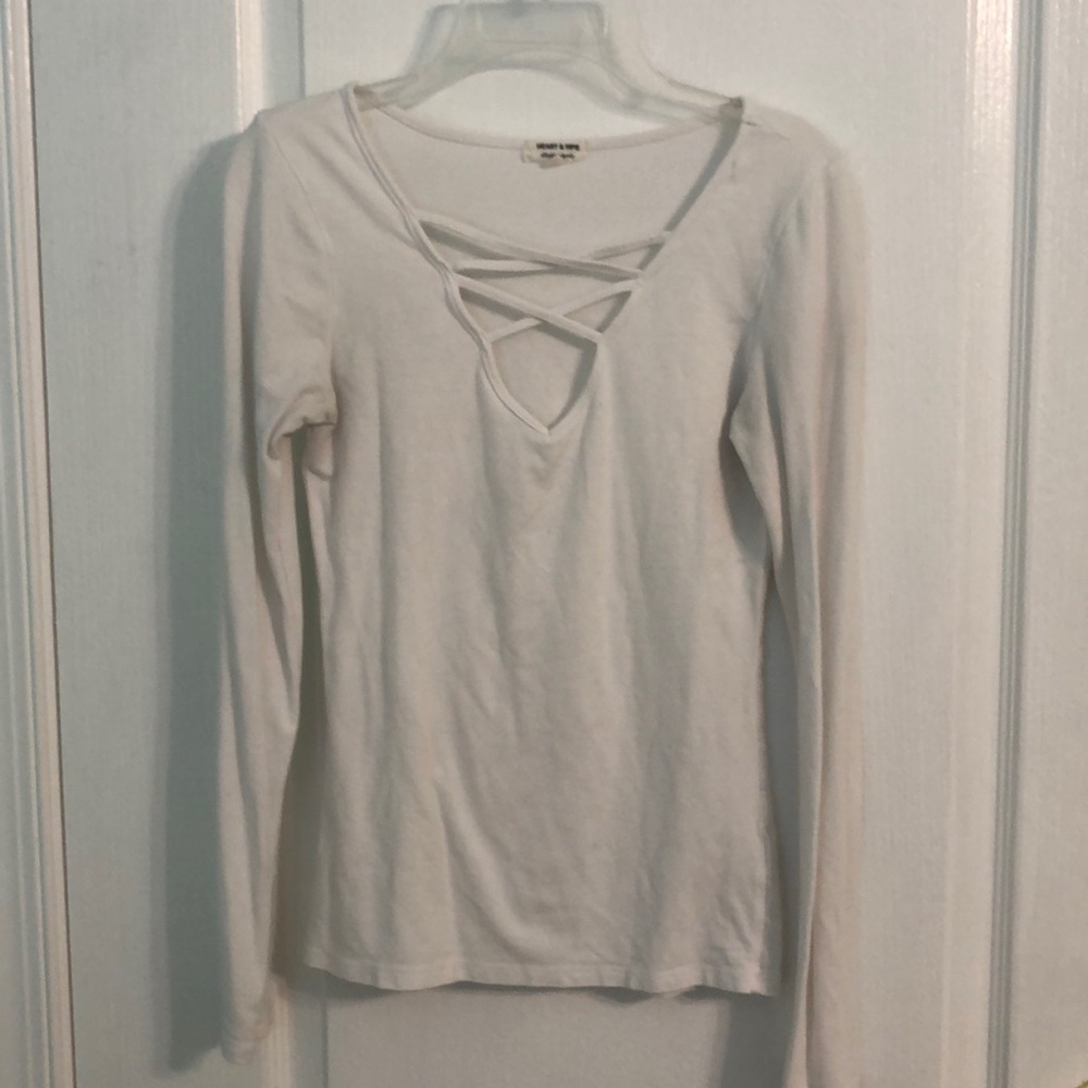 White long sleeved shirt